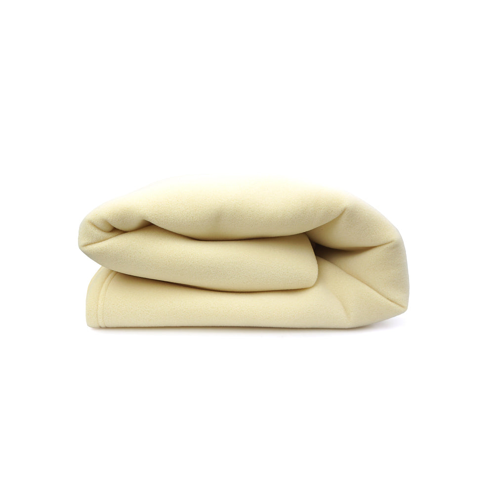 Frazada Fibra De Espuma Aislante Antialérgica Premium / Crema Arlin