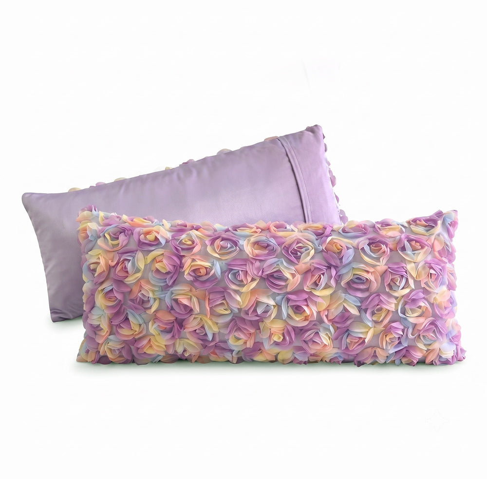 Almohada Long Pillow 150 Hilos Algodón Confort / Lila Arlin