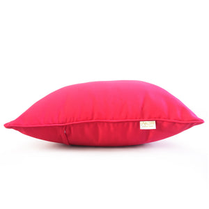 Cojín Cuadrado Lino Damasco / Fucsia Arlin