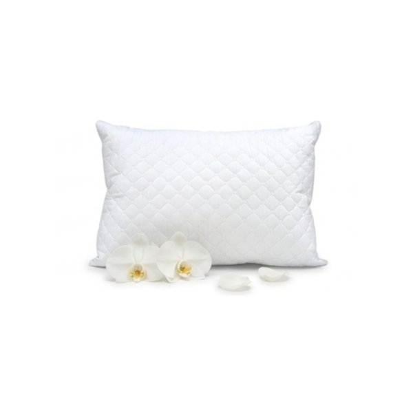Almohada Antifluido Copo De Nieve Microfibra Blanco Arlin 70 X 50 Cm