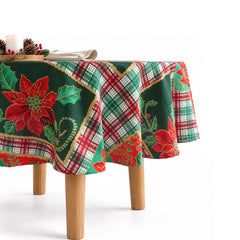 Mantel Navideño Redondo ARLIN  M4 - Especial Verde