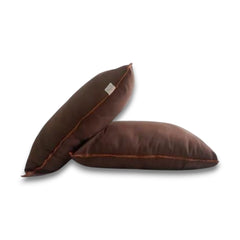 Pack 2 Almohadas Nuth Microfibra Poliéster Confort / Marrón Arlin