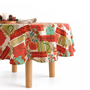 Mantel Navideño Redondo ARLIN  M1 - Especial Rojo