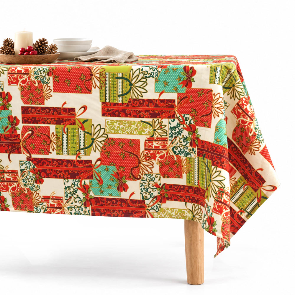 Mantel Navideño Rectangular ARLIN M1 - Especial Rojo