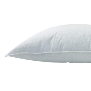 Funda De Almohada Antifluido Felpa Confort / Blanco Arlin