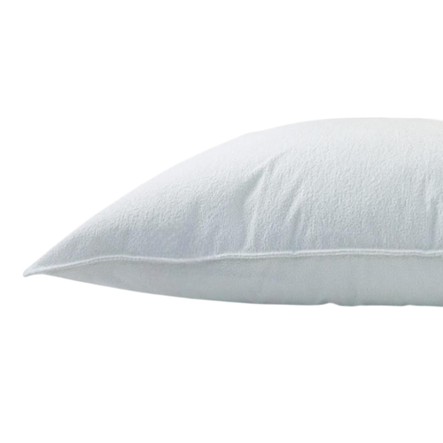 Funda De Almohada Antifluido Felpa Confort / Blanco Arlin