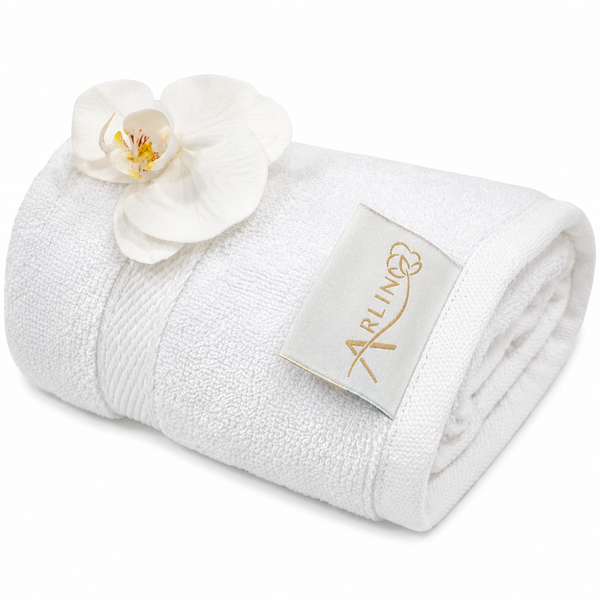 Toalla Corporal Felpa Premium Algodón Blanco Arlin 550 Gr