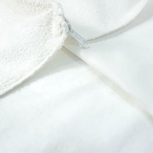 Funda De Almohada Antifluido Felpa Confort / Blanco Arlin