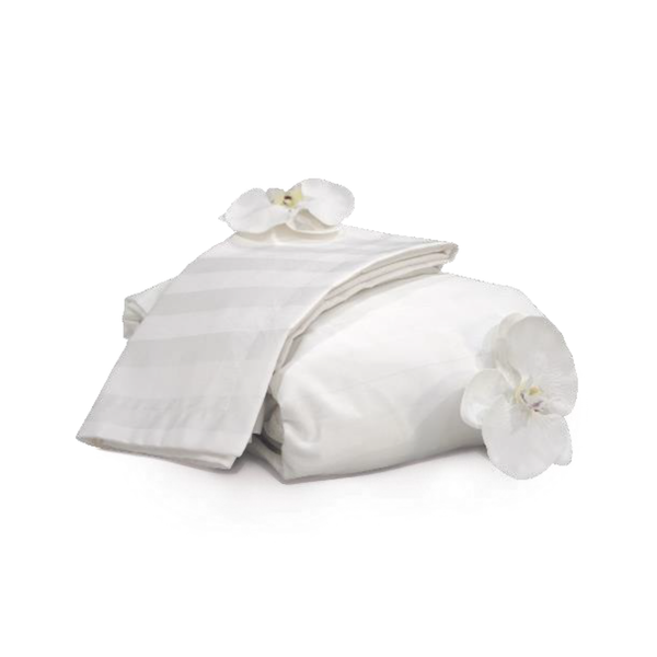 Funda Edredón 300 Hilos Duvet Premium Algodón Blanco Arlin 1.5 Plazas