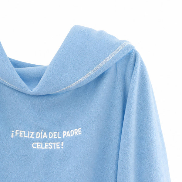 Manta Térmica Poliéster Polar Con Mangas / Celeste Arlin
