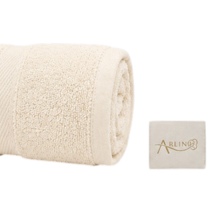 Toalla Corporal Felpa Premium Algodón Crema Arlin 550 Gr