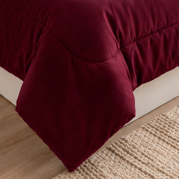 Edredón Nórdico Plush Bell 180 GR Microfibra Confort / Guinda Arlin