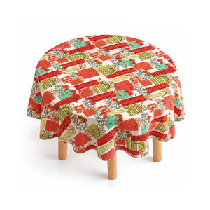 Mantel Navideño Redondo ARLIN  M1 - Especial Rojo