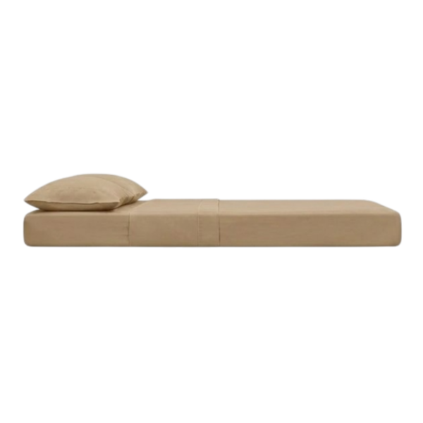 Juego De Sábanas 150 Hilos Algodón Confort / Beige Arlin