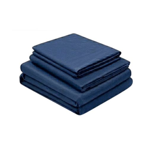 Juego De Sábanas 150 Hilos Algodón Confort / Azul Arlin