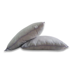 Pack 2 Almohadas Nuth Microfibra Poliéster Confort / Gris Arlin