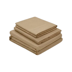 Juego De Sábanas 150 Hilos Microfibra Damasco / Beige Arlin