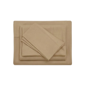 Juego De Sábanas 150 Hilos Microfibra Damasco / Beige Arlin