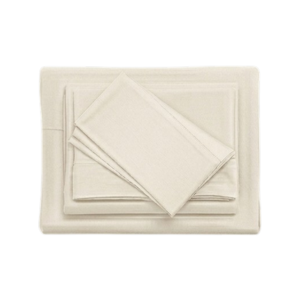 Juego De Sábanas 150 Hilos Algodón Confort / Crema Arlin
