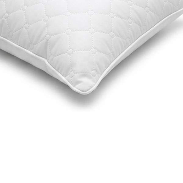 Almohada Antifluido Copo De Nieve Microfibra Blanco Arlin 70 X 50 Cm