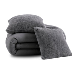 Edredón Nórdico Plush Bell 180 GR Microfibra Confort / Plomo Arlin