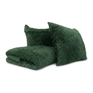 Manta Brick Blancket Microfibra Confort / Verde Arlin