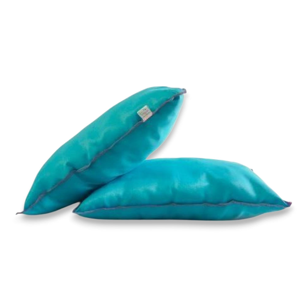 Pack 2 Almohadas Nuth Microfibra Poliéster Confort / Celeste Arlin