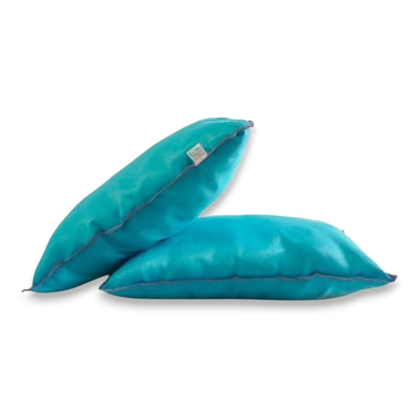 Pack 2 Almohadas Nuth Microfibra Poliéster Confort / Celeste Arlin