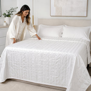 Cover 300 Hilos Pima Cotton Premium / Líneas Satinadas Arlin