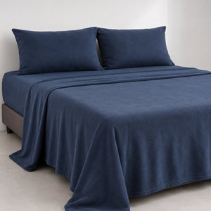 Juego De Sábanas 230 GR Polar Confort / Azul Acero Arlin