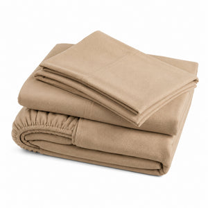 Juego De Sábanas 230 GR Polar Confort / Beige Arlin