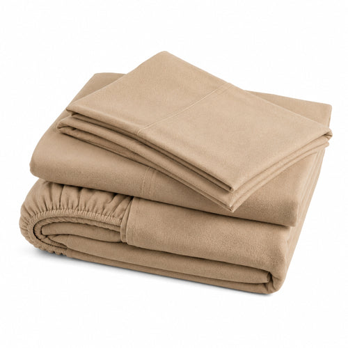 Juego De Sábanas 230 GR Polar Confort / Beige Arlin