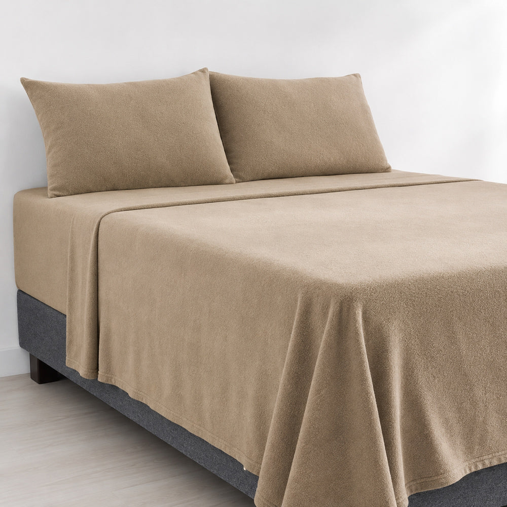 Juego De Sábanas 230 GR Polar Confort / Beige Arlin