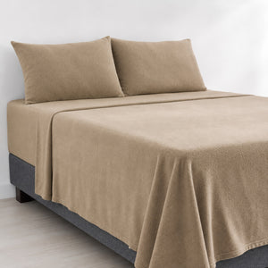 Juego De Sábanas 230 GR Polar Confort / Beige Arlin