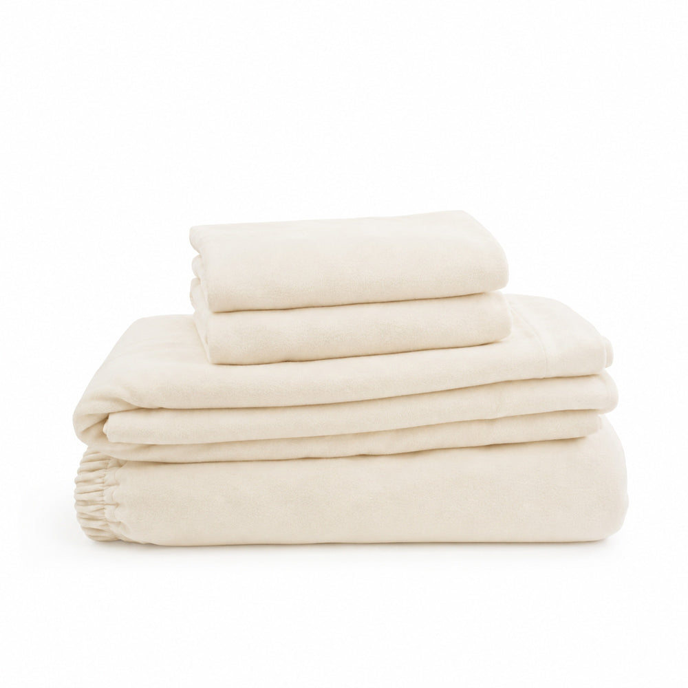 Juego De Sábanas 230 GR Polar Confort / Crema Arlin