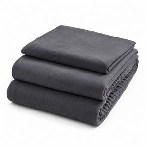Juego De Sábanas 230 GR Polar Confort / Plomo Arlin