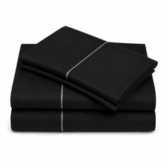 Juego De Sábanas 150 Hilos Algodón Confort / Black Sheet M1 Arlin