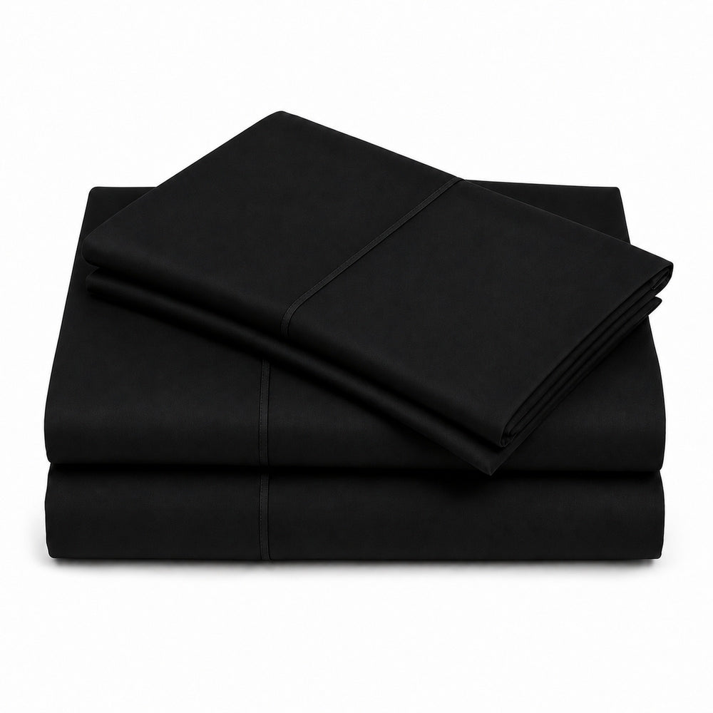 Juego De Sábanas 150 Hilos Algodón Confort / Black Sheet M2 Arlin