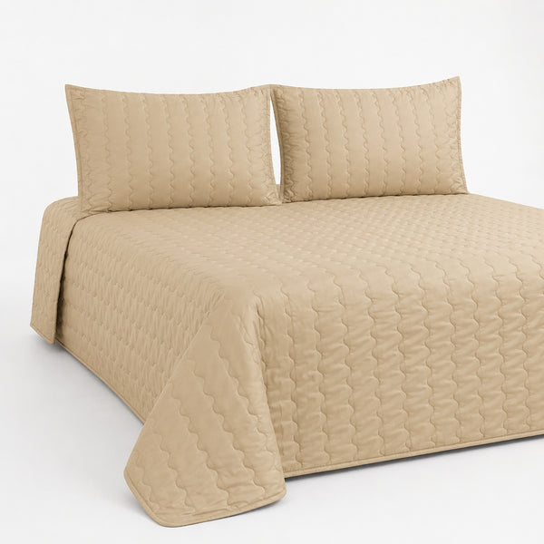 Cover Thin 150 Hilos Microfibra Confort / Beige Arlin