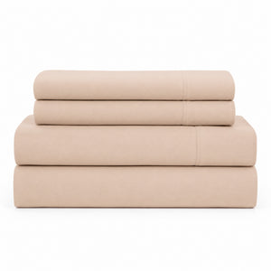 Juego De Sábanas 150 Hilos Algodón Confort / Beige Arlin