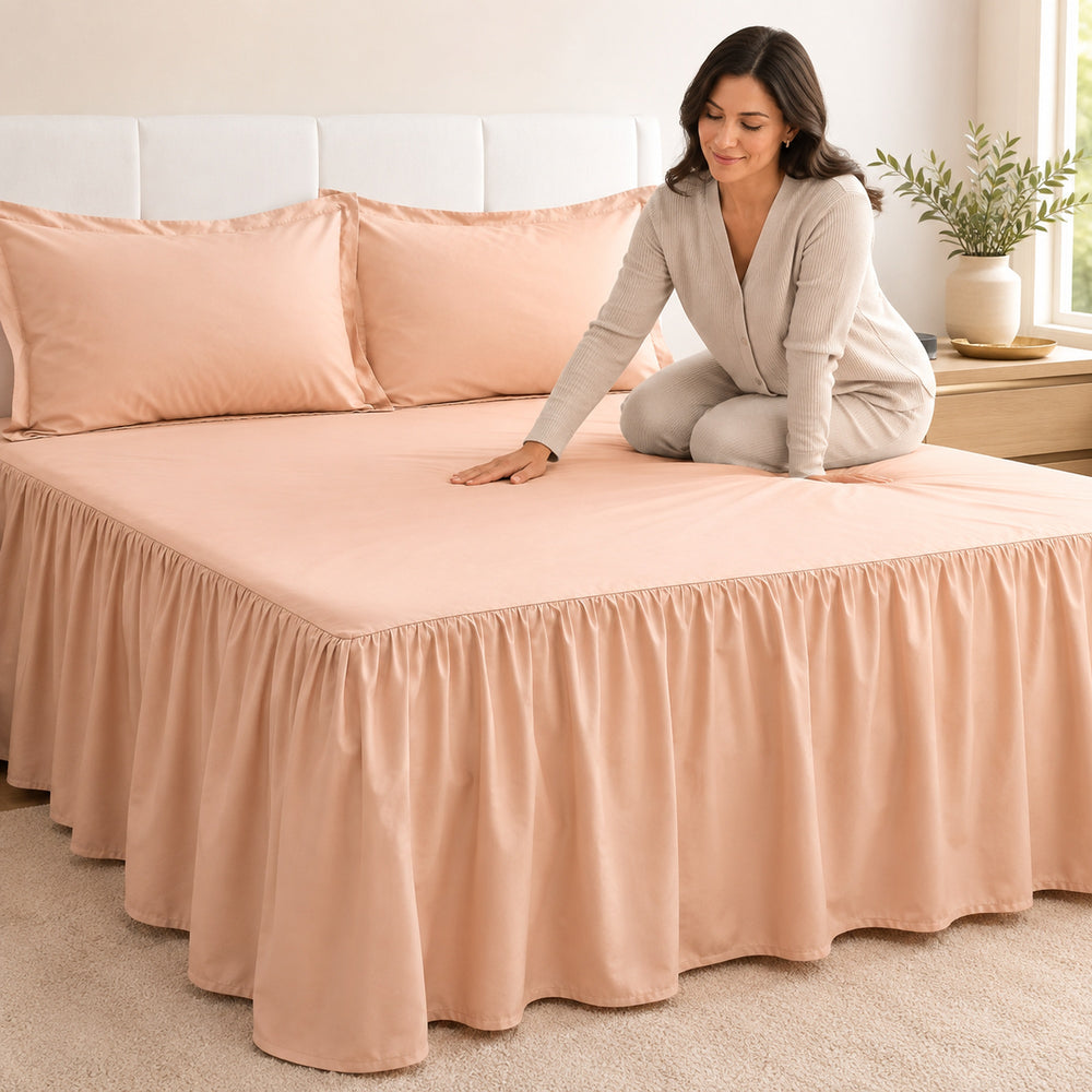 Juego De Sábanas Cool 150 Hilos Cotton Confort / Nude Arlin
