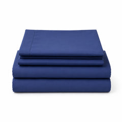 Juego De Sábanas Cool 150 Hilos Cotton Confort / Azul Arlin