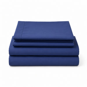 Juego De Sábanas Cool 150 Hilos Cotton Confort / Azul Arlin