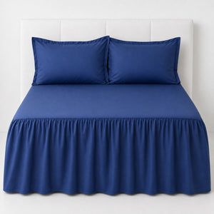 Juego De Sábanas Cool 150 Hilos Cotton Confort / Azul Arlin