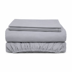 Juego De Sábanas Cool 150 Hilos Cotton Confort / Plomo Arlin