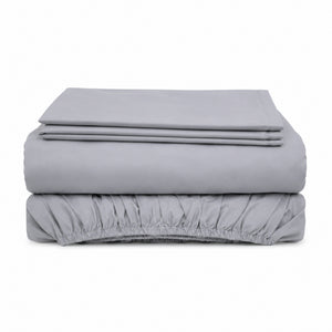 Juego De Sábanas Cool 150 Hilos Cotton Confort / Plomo Arlin