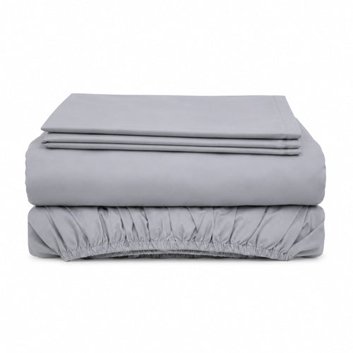 Juego De Sábanas Cool 150 Hilos Cotton Confort / Plomo Arlin