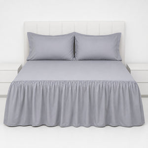 Juego De Sábanas Cool 150 Hilos Cotton Confort / Plomo Arlin