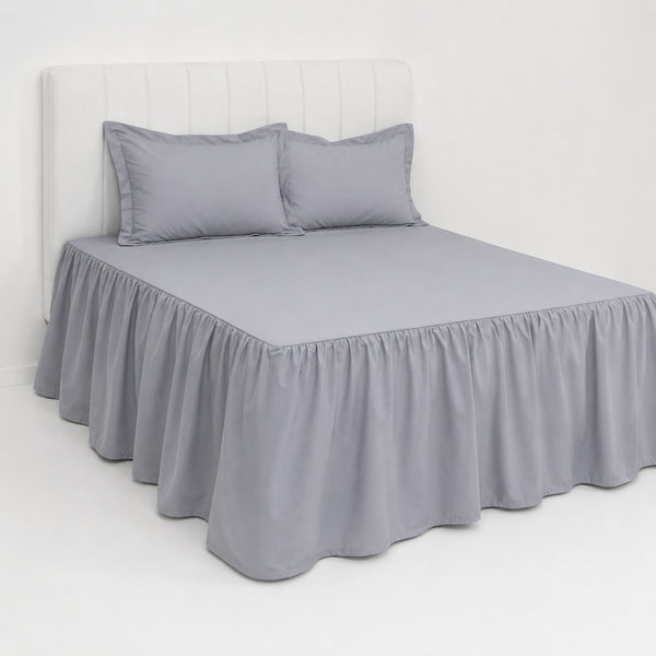 Juego De Sábanas Cool 150 Hilos Cotton Confort / Plomo Arlin