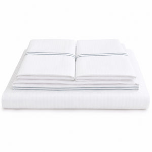 Juego De Sábanas 300 Hilos Pima Cotton Premium / Líneas Satinadas Arlin